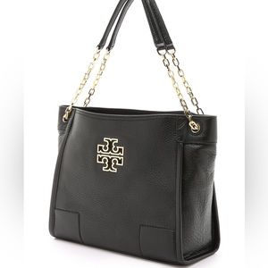Tory Burch Small Britten Leather Tote